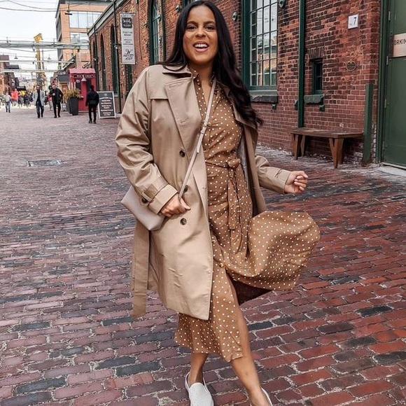 Joe Fresh Trench Coat VGUC M - Picture 8 of 8